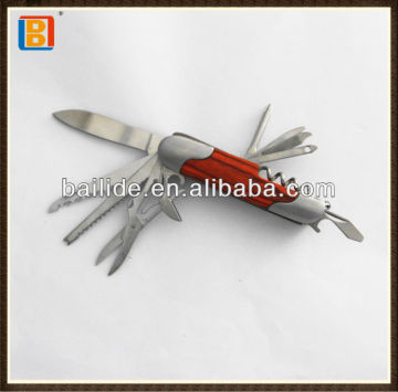 2017 Hot Selling Promotional Pocket Swiss Multi Knife With Wood Handle