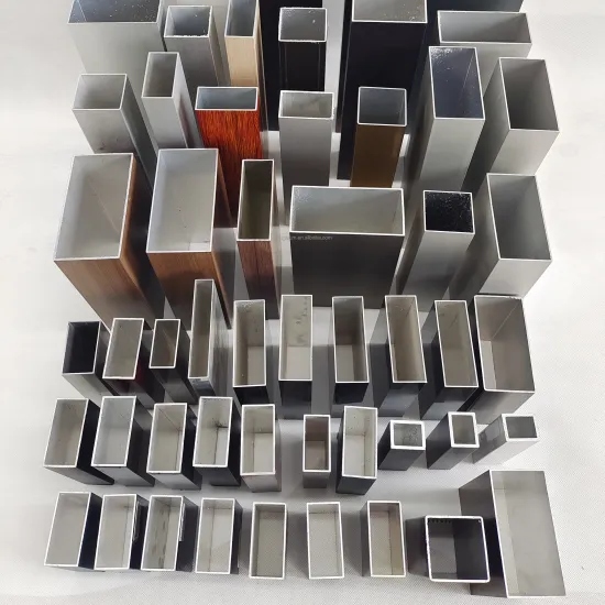 Aluminum Alloy Tubing Pipe Extrusion Profile Oxidation Spray Paint