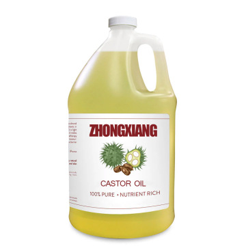 น้ำมันละหุ่งสกัดเย็นบริสุทธิ์ 100% สำหรับดูแลเส้นผม Non-GMO Hexane ฟรีน้ำมันละหุ่งสีดำสำหรับผิวหน้าและนวดตัว