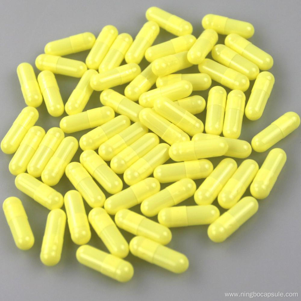 HPMC vegetable empty capsule yellow