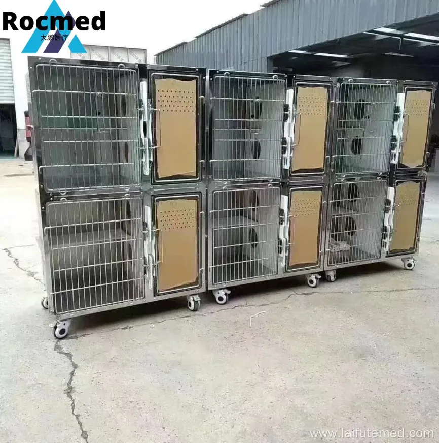 Low Price Good Quality Stainless Steel Veterinary ICU Cage for Dogs and Cats