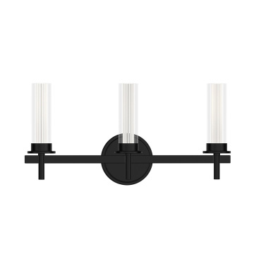 Bathroom Wall Sconce Lights Stylish 3-Light Black Wall Sconce Decorative Vanity Light Factory
