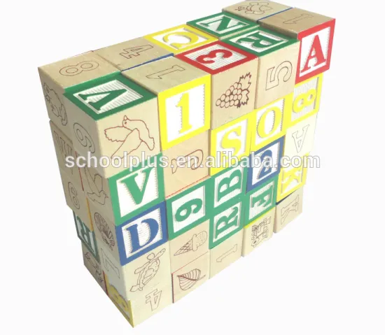 50pc Wooden Alphabet Blocks educational toys for kids