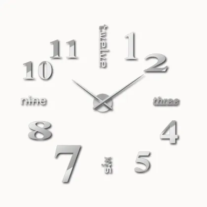 3D Fashion Creative Wall Clock - Décoration de La Maison Horloge Murale