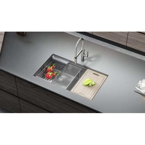 32x19 e tlase e arotsoeng ka letsoho ea letsoho la kichineng Kitchen sinks