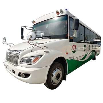 China's Offered 15-Seater Right-Hand Drive Medical Vehicle: A Customized Diesel Luxury City Bus with Optional Medical Equipment for Sale