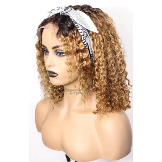T1b/27 color short length jerry curly human hair wigs 8 inch to 14 inch ombre wig human hair 13*4 lace frontal bob wigs