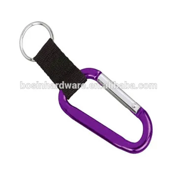 Manufacture High Quality Metal Pretty Carabiner Keychain