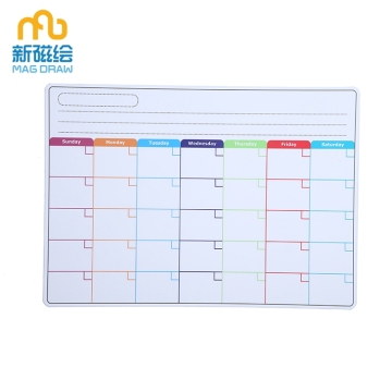 Dry Erase Magnetic Monthly Whiteboard Calendar for Fridge