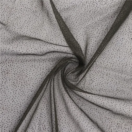 High quality hexagonal tulle with gold dot printed