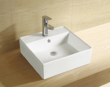 Square White Art Basin Bathroom Sanitary Ware