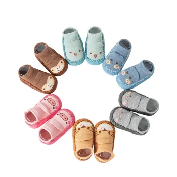 Cartoon Animals Cotton Anti-Slip Baby Walking Socks