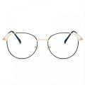 Lightweight Titanium Black And Gold Blue Light Glasses