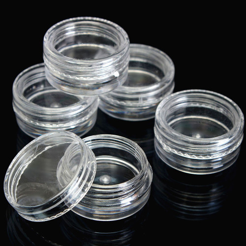 50PCS 3g Clear Plastic Empty Cosmetic Sample Containers Jars Pots Small Makeup Make Up Tool drop Shipping Wholesale#G