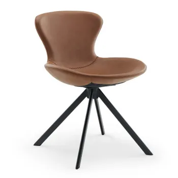 Contemporary PU Leather Dining Room Chairs for Restaurant and Home