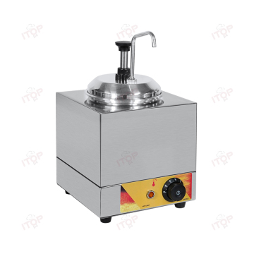 Stainless Steel Hot Cheese and Sauce Dispenser Warmer with Pump