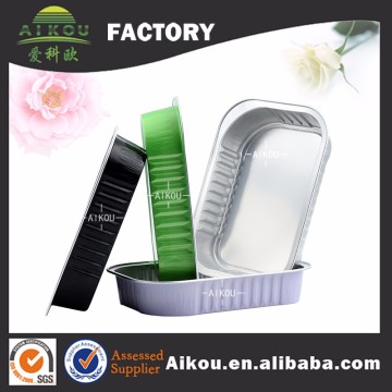 Clear eco-friendly foil aluminum takeout food tray