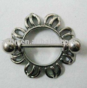 stainless steel nipple piercing jewelry