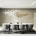 Hanging living room customizable big led chandelier lamp