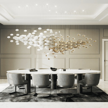 Banquet lobby floating bubble shape glass chandelier