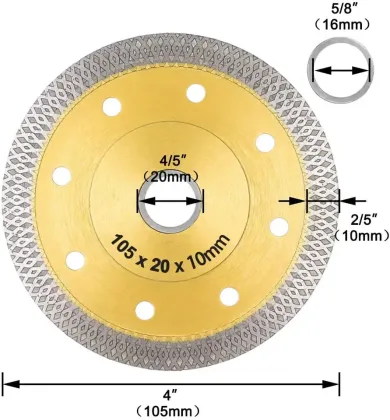 behappy 4 inch Super Thin Diamond Saw Blade