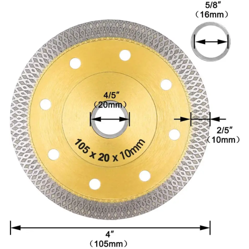 Behappy 4 tum supertunt diamant sågblad