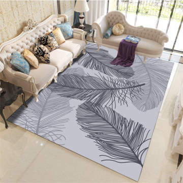 Customized 3D Plush Crystal Velvet Living Room Carpet Rugs