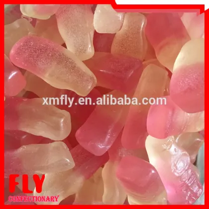 Lactobacillus Mango Flavored Sugar Free Cola Bottle Shaped Gummy Candy