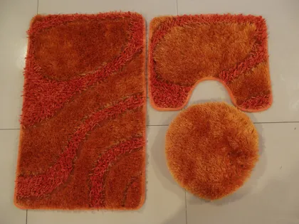 bath mat and toilet seat cushion