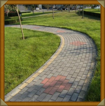 decorative sidewalk square and plaza inkjet rustic glazed ceramic flooring tiles