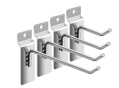 Metal Supermarket Wall Hanging Display Garment Hooks