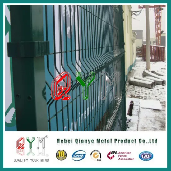 3D Curved Metal Fence/ Metal Welded Wire Mesh Fence with Folds