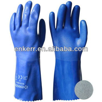 heavy duty pvc coated gloves, oil and chemical resistant gloves