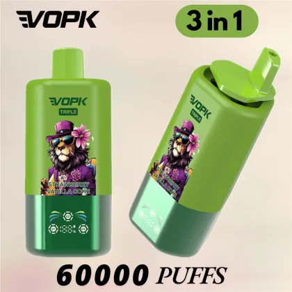 Best Disposable Vape Brands VOPK 60k with Digital Screen