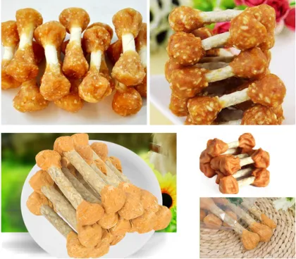 Chew Dumbbell with Chicken/Rice for Dental Care