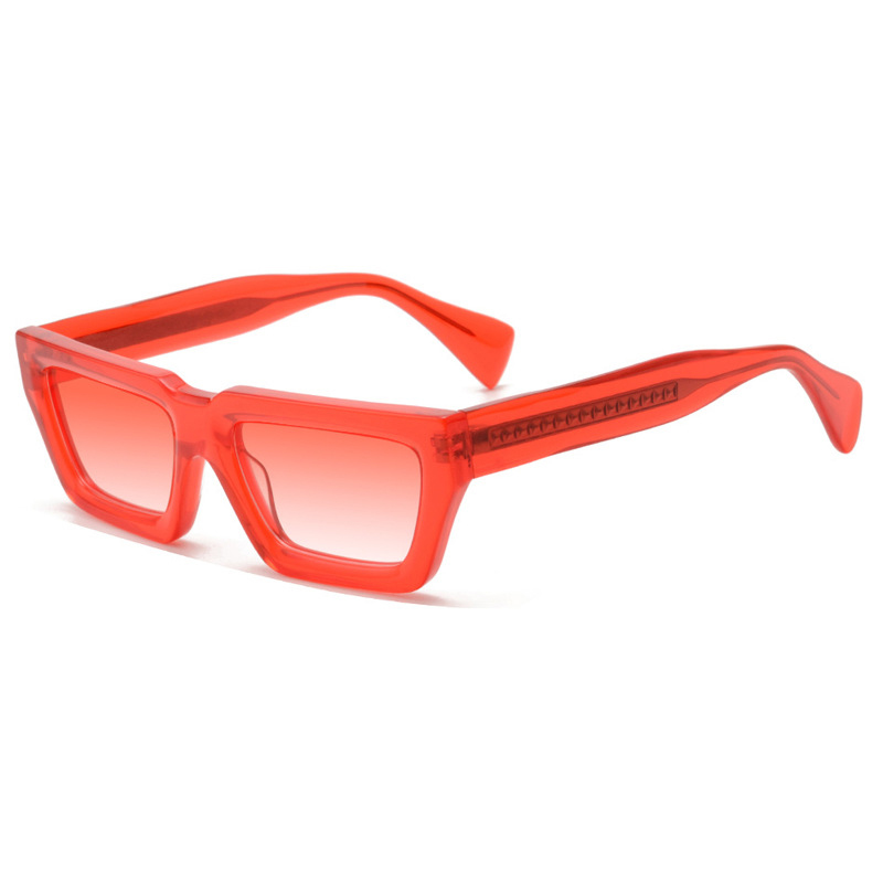 Thick Square Acetate Glasses Eyewear