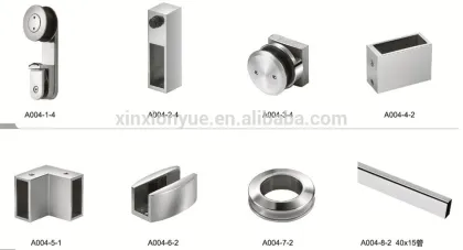 A004 sliding barn door hardware for double door