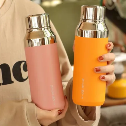 Stainless steel vacuum insulated cup mirror cover