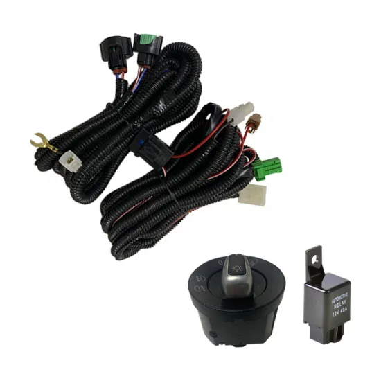 12V Double Push Button Switch for Volkswagen Mk6 Fog Lamps - SPST LED Driving Light On-Off Control