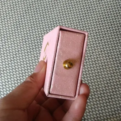 Customized glitter pink eyelash box