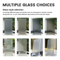 Latest Aluminum Tempered Glass Casement Door Single Panel