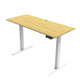 Hoogte verstelbare houten staande bureau