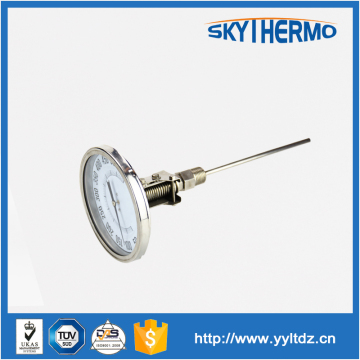 universal wss industrial bimetallic bimetal dial long stem thermometer