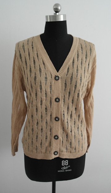 Fashion ladies/girl linen cardigan sweaters