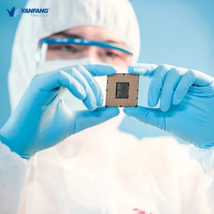 Multi-Colored Nitrile Mittens Gloves For Medical