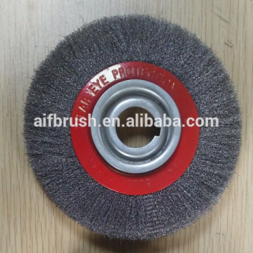Low Price 150MM OD crimped Steel Wire Wheel Brush for 8 inch Bench Grinders