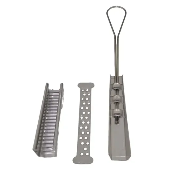 Durable 201 Stainless Steel Wire Rope Tension Clamp for Optical Fiber
