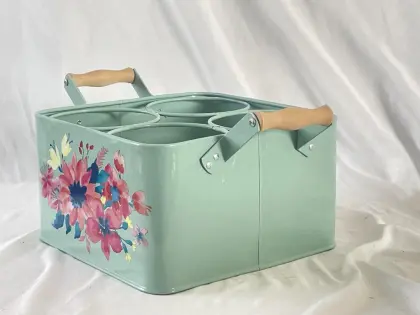 Blue square sticker toolbox