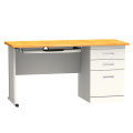 Wooden Small Metal Office Desk With File Drawer