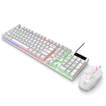 RGB kabelgebundene Desktop-Computer-Tastatur und -Maus